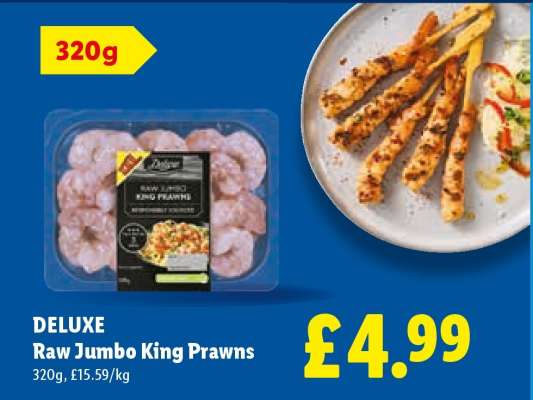 DELUXE Raw Jumbo King Prawns