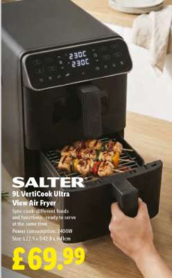 SALTER 9L VertiCook Ultra View Air Fryer