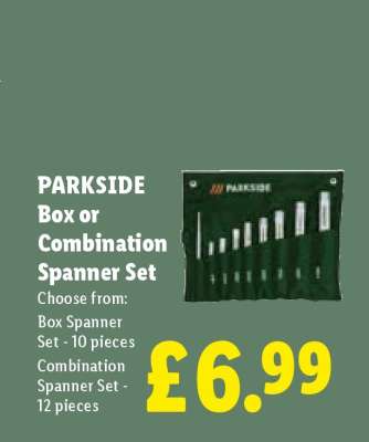 PARKSIDE Box or Combination Spanner Set