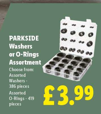 PARKSIDE Washers or O-Rings Assortment