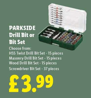 Parkside Drill Bit or Bit Set