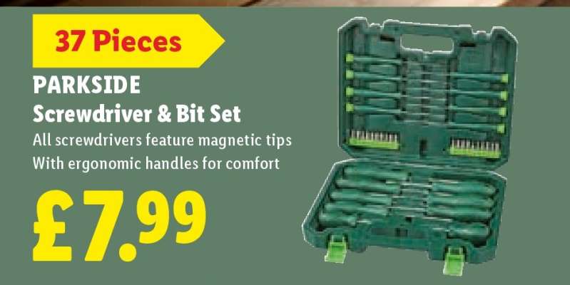 Parkside Screwdriver & Bit Set
