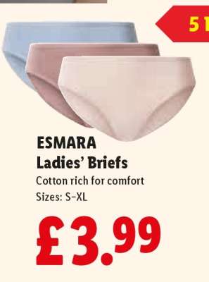 ESMARA Ladies’ Briefs