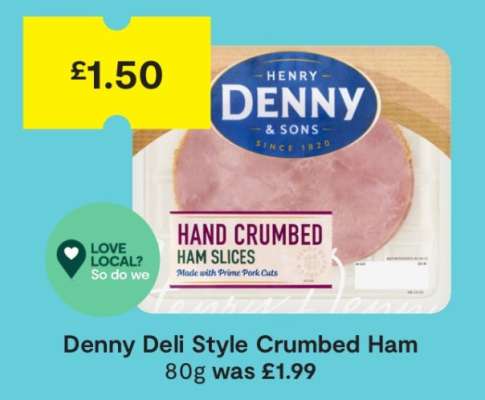 Denny Deli Style Crumbed Ham