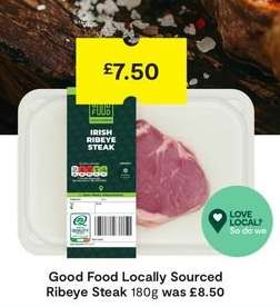 Good Food Locally Sourced Ribeye Steak 180g