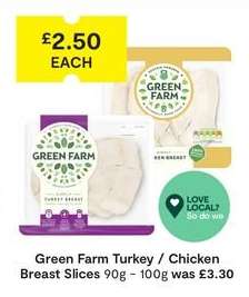 Green Farm Turkey / Chicken Breast Slices