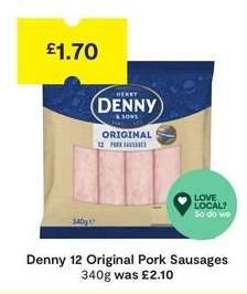 Denny 12 Original Pork Sausages