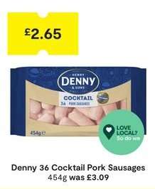 Denny 36 Cocktail Pork Sausages