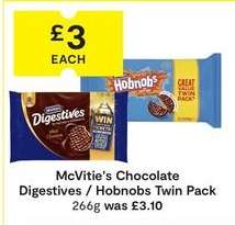 McVitie's Chocolate Digestives / Hobnobs Twin Pack