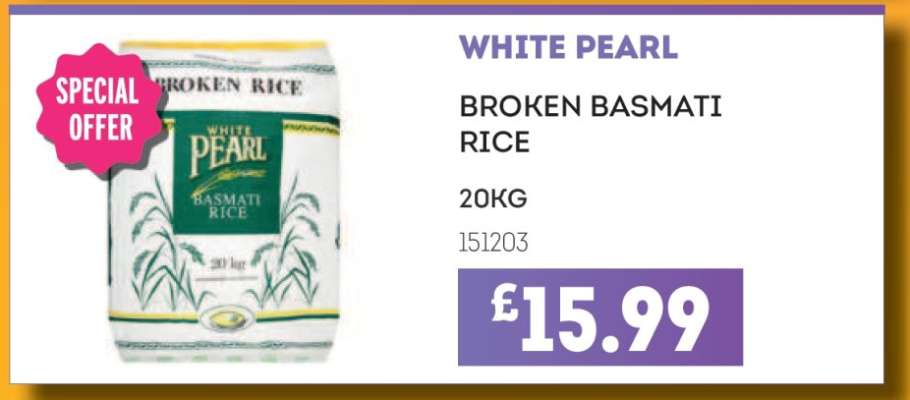 WHITE PEARL BROKEN BASMATI RICE