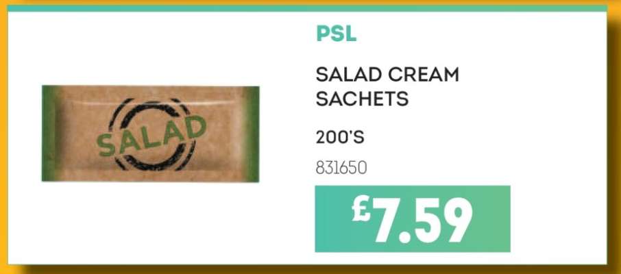 PSL Salad Cream Sachets
