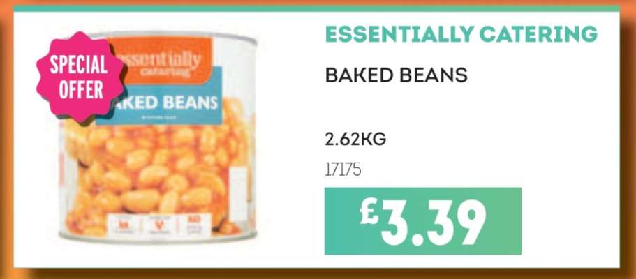 ESSENTIALLY CATERING BAKED BEANS