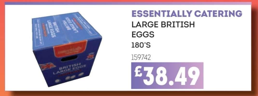 ESSENTIALLY CATERING LARGE BRITISH EGGS