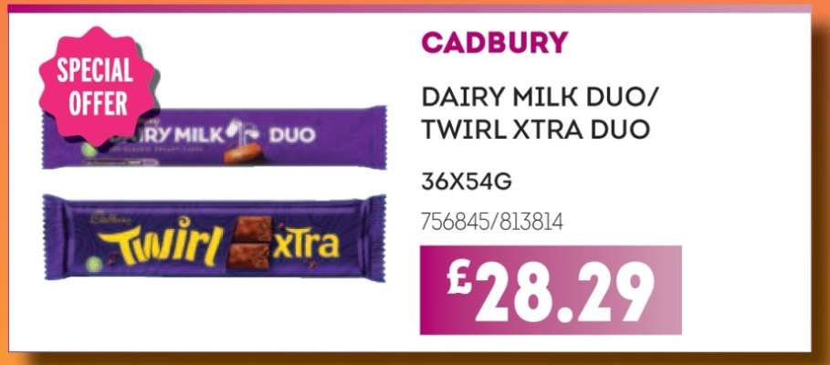 Cadbury Dairy Milk Duo/ Twirl Xtra Duo