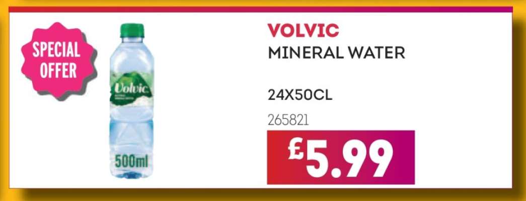 VOLVIC MINERAL WATER