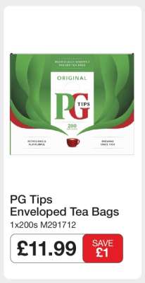 PG Tips Enveloped Tea Bags