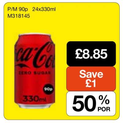 Coca-Cola Zero Sugar 24x330ml