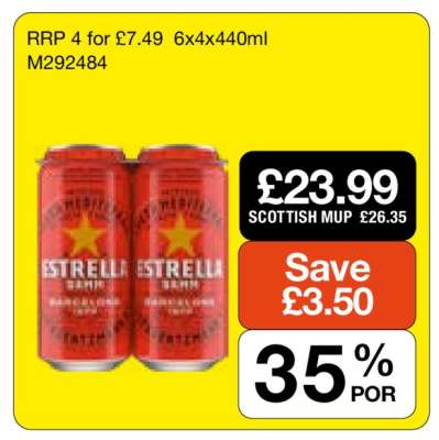 Estrella 6x4x440ml