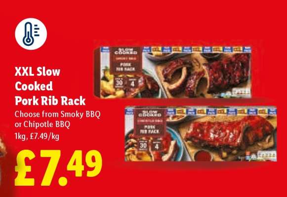 XXL Slow Cooked Pork Rib Rack