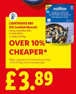 LIGHTHOUSE BAY XXL Scottish Mussels