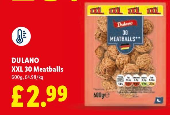 DULANO XXL 30 Meatballs