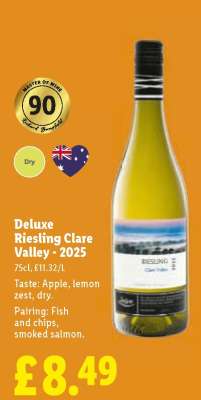 Deluxe Riesling Clare Valley - 2025