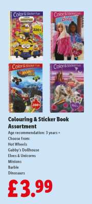 Colouring & Sticker Book Assortment