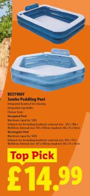 BESTWAY Jumbo Paddling Pool