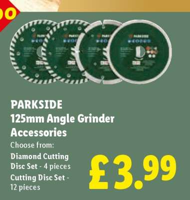PARKSIDE 125mm Angle Grinder Accessories