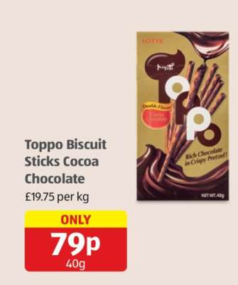 Toppo Biscuit Sticks Cocoa Chocolate