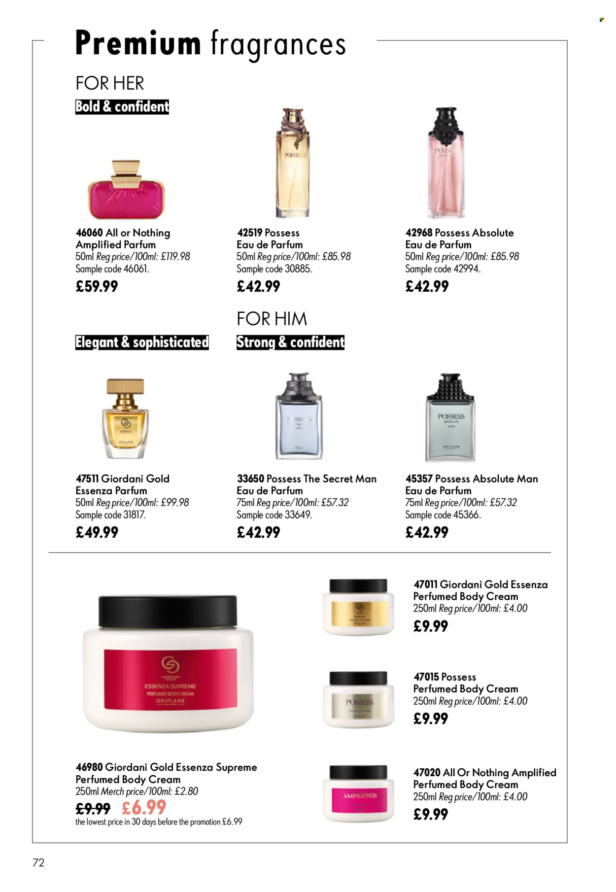 Oriflame offer  - 29.7.2026 - 18.8.2026. Page 72. Page 72