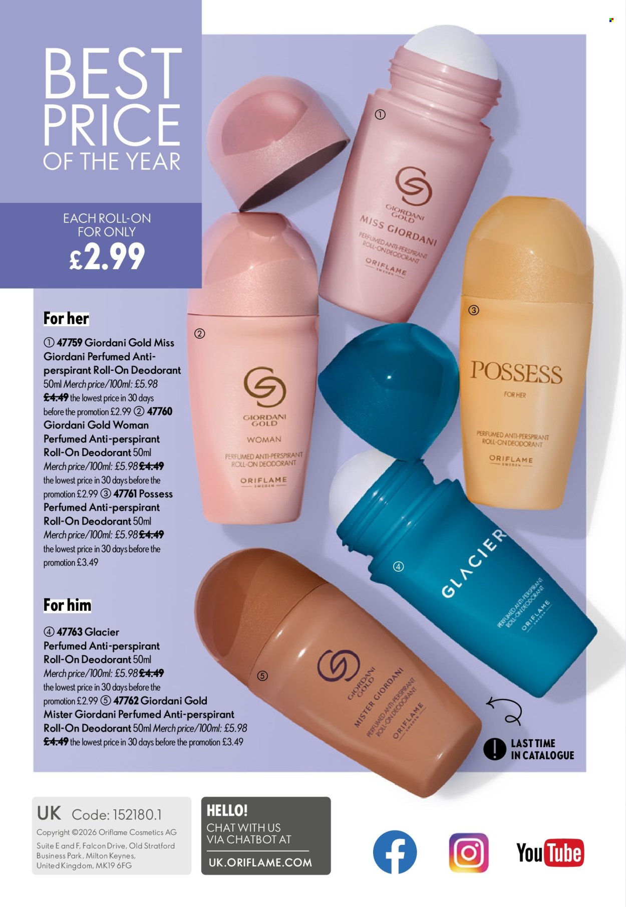 Oriflame offer  - 29.7.2026 - 18.8.2026. Page 148. Page 148