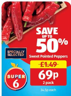 Sweet Pointed Peppers
