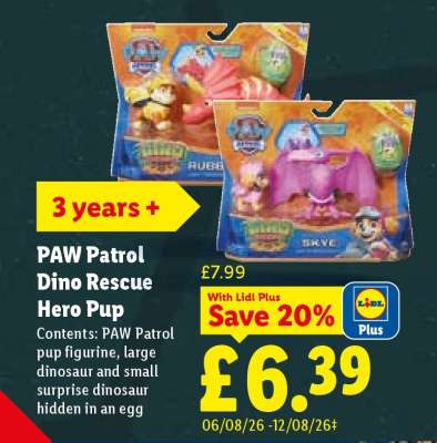 Paw Patrol Dino Rescue Hero Pup
