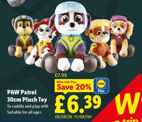 PAW Patrol 30cm Plush Toy