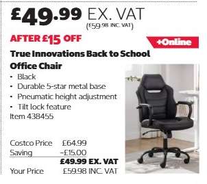 True Innovations Back to School Office Chair