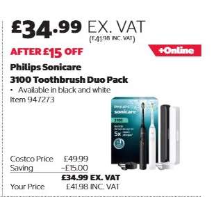 Philips Sonicare 3100 Toothbrush Duo Pack