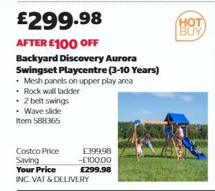 Backyard Discovery Aurora Swingset Playcentre (3-10 Years)