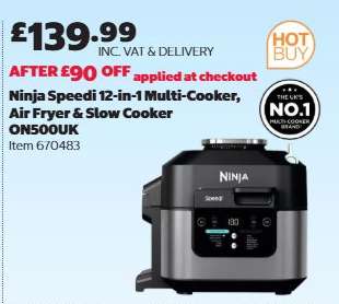 Ninja Speedi 12-in-1 Multi-Cooker, Air Fryer & Slow Cooker ON500UK