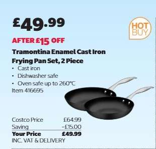 Tramontina Enamel Cast Iron Frying Pan Set 2 Piece