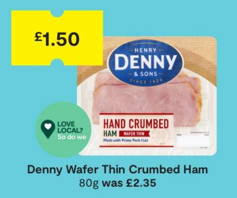 Denny Wafer Thin Crumbed Ham