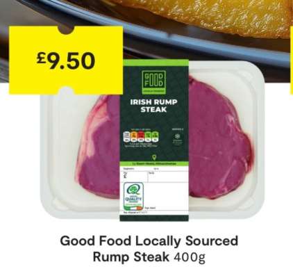 Good Food Locally Sourced Rump Steak
