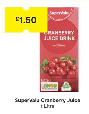 SuperValu Cranberry Juice