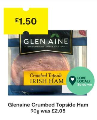 Glenaine Crumbed Topside Ham