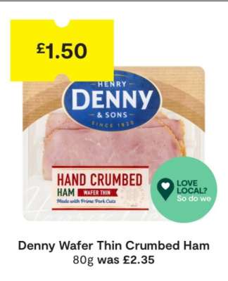 Denny Wafer Thin Crumbed Ham