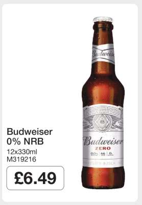 Budweiser 0% NRB