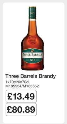 Three Barrels Brandy