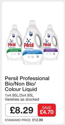 Persil Professional Bio/Non Bio/Colour Liquid