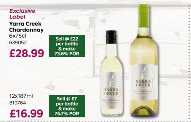 Yarra Creek Chardonnay 6x75cl