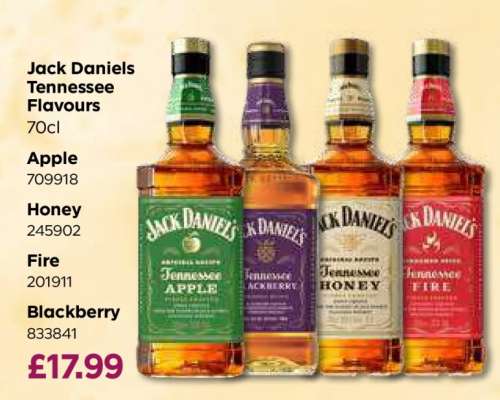 Jack Daniels Tennessee Flavours
